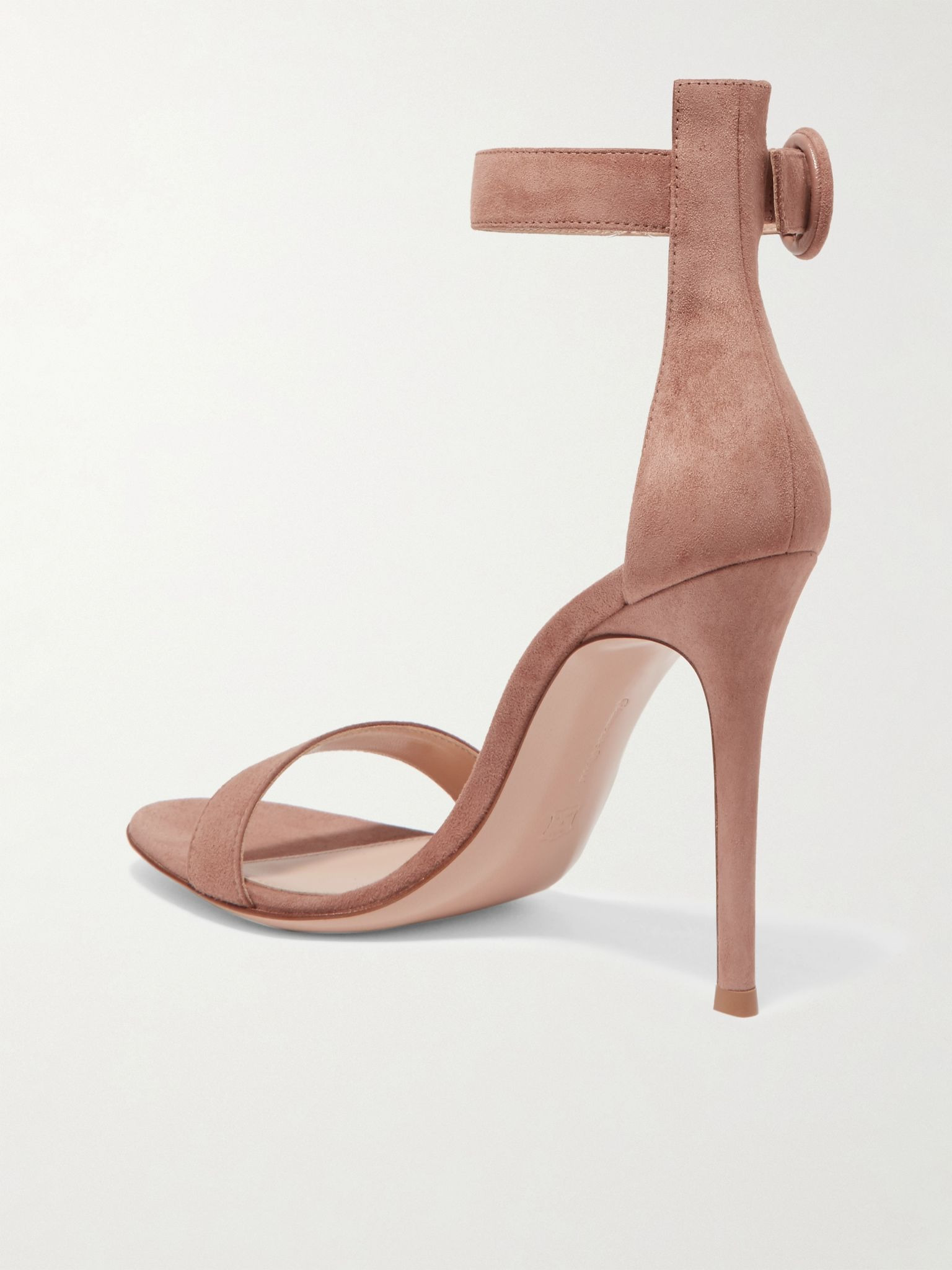 Portofino 105 suede sandals Neutral - 3