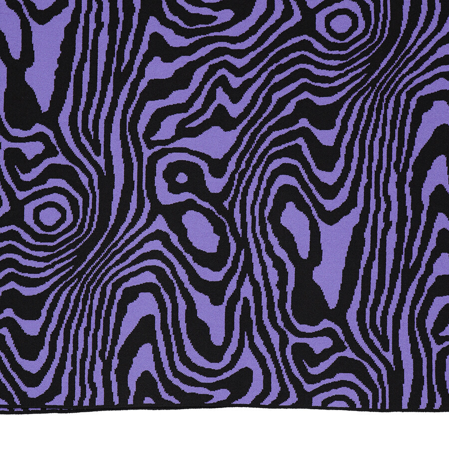 Moschino Ladies Moire Effect Print Cotton Viscose Mini Skirt - 7