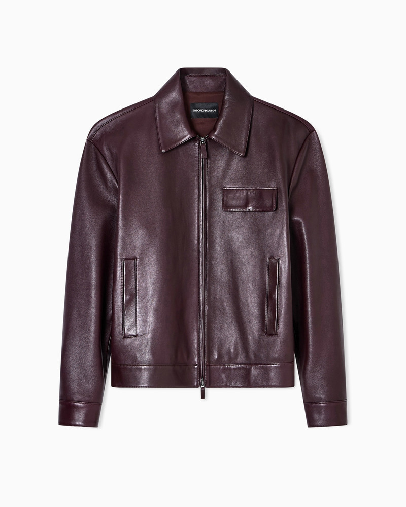 BLOUSON IN PLONGE LAMBSKIN NAPPA LEATHER 1