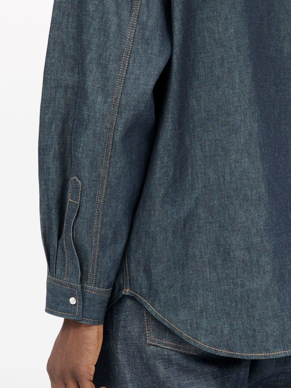 long-sleeve denim shirt - 6