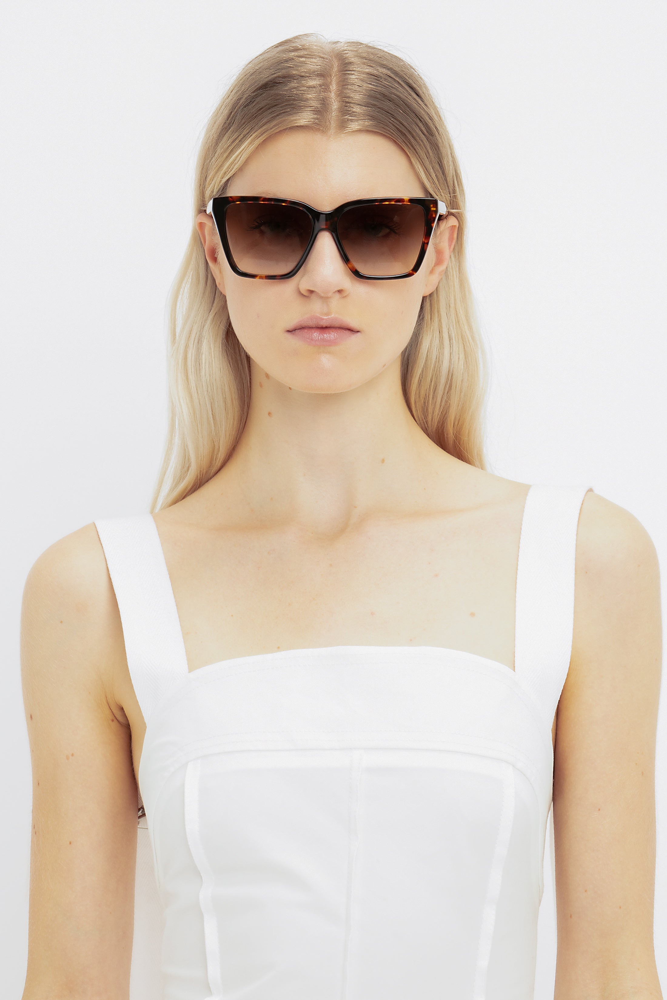 Guilloche Frame Sunglasses in Dark Havana - 6