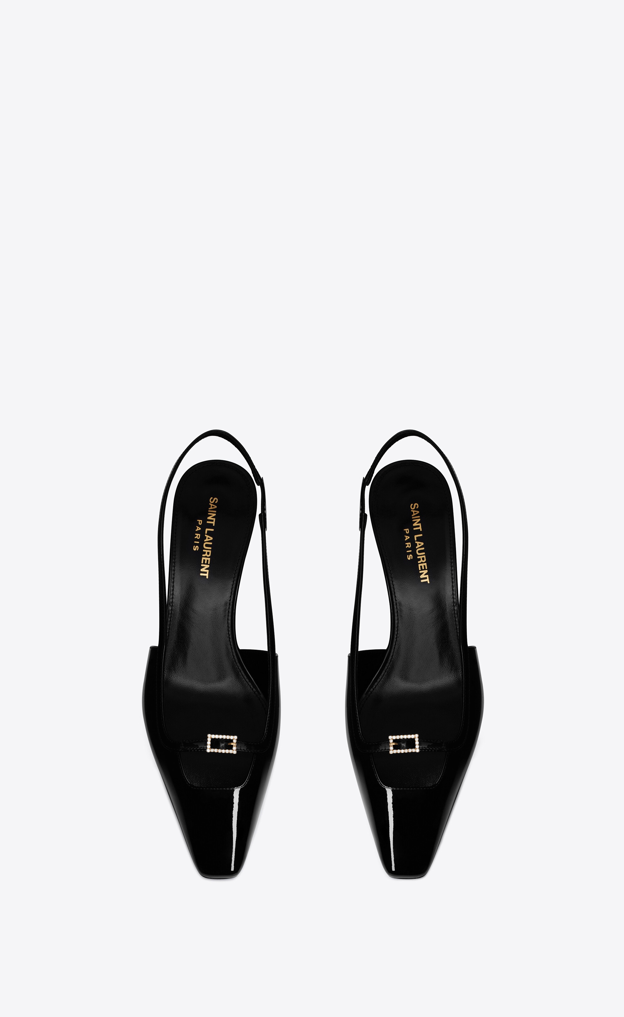 SAINT LAURENT pointed-toe 70mm slingback pumps | REVERSIBLE