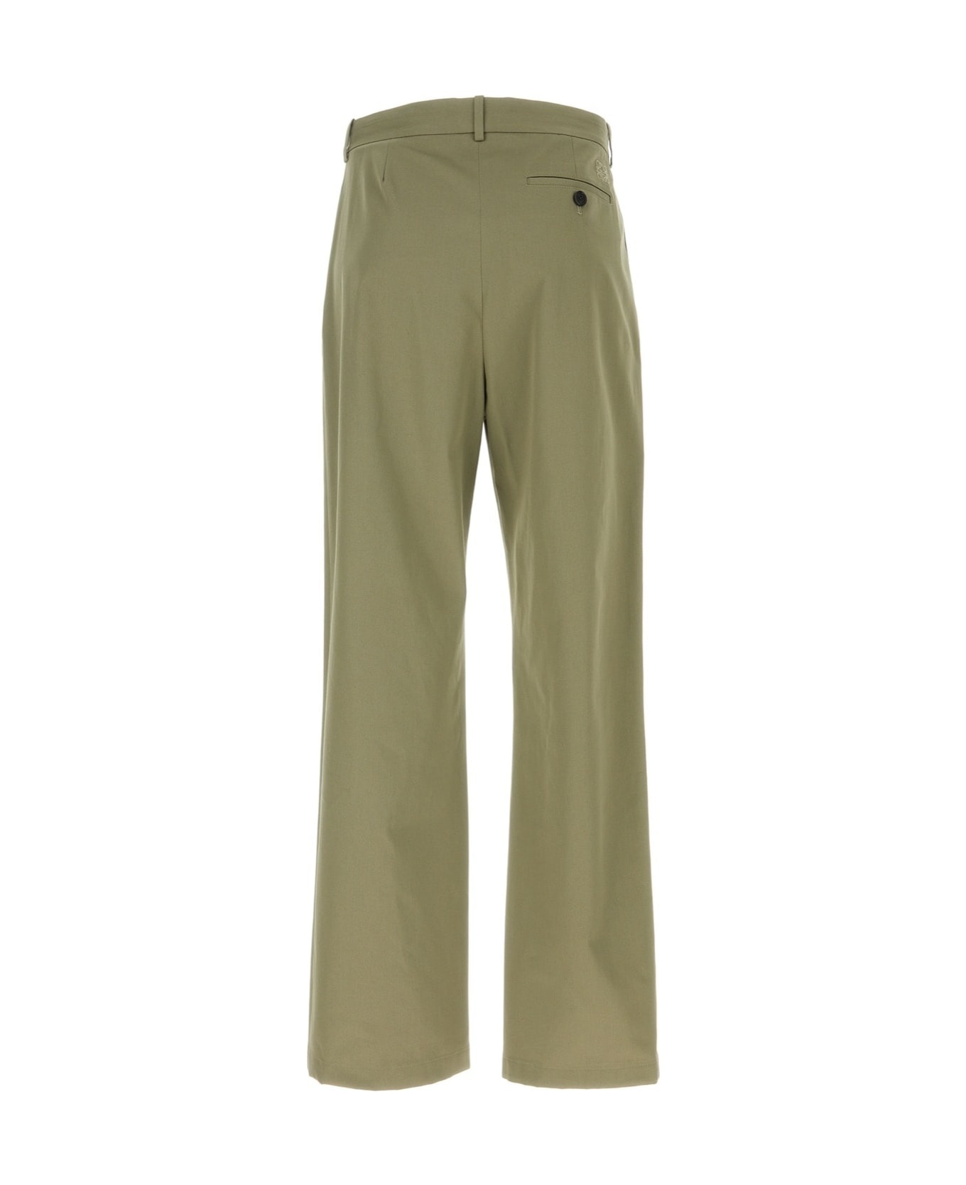 Army Green Cotton Pant - 2