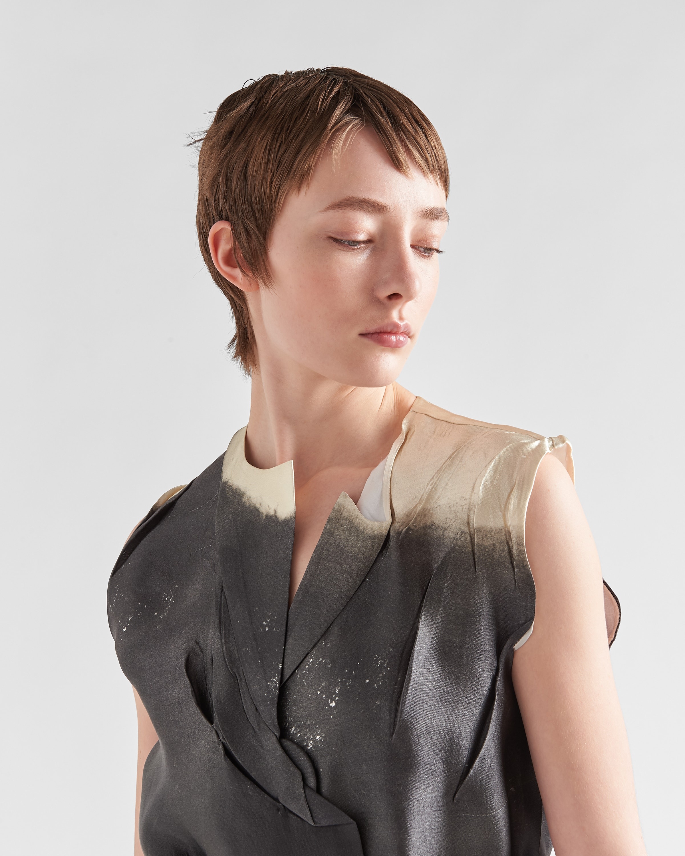 Printed satin top - 3
