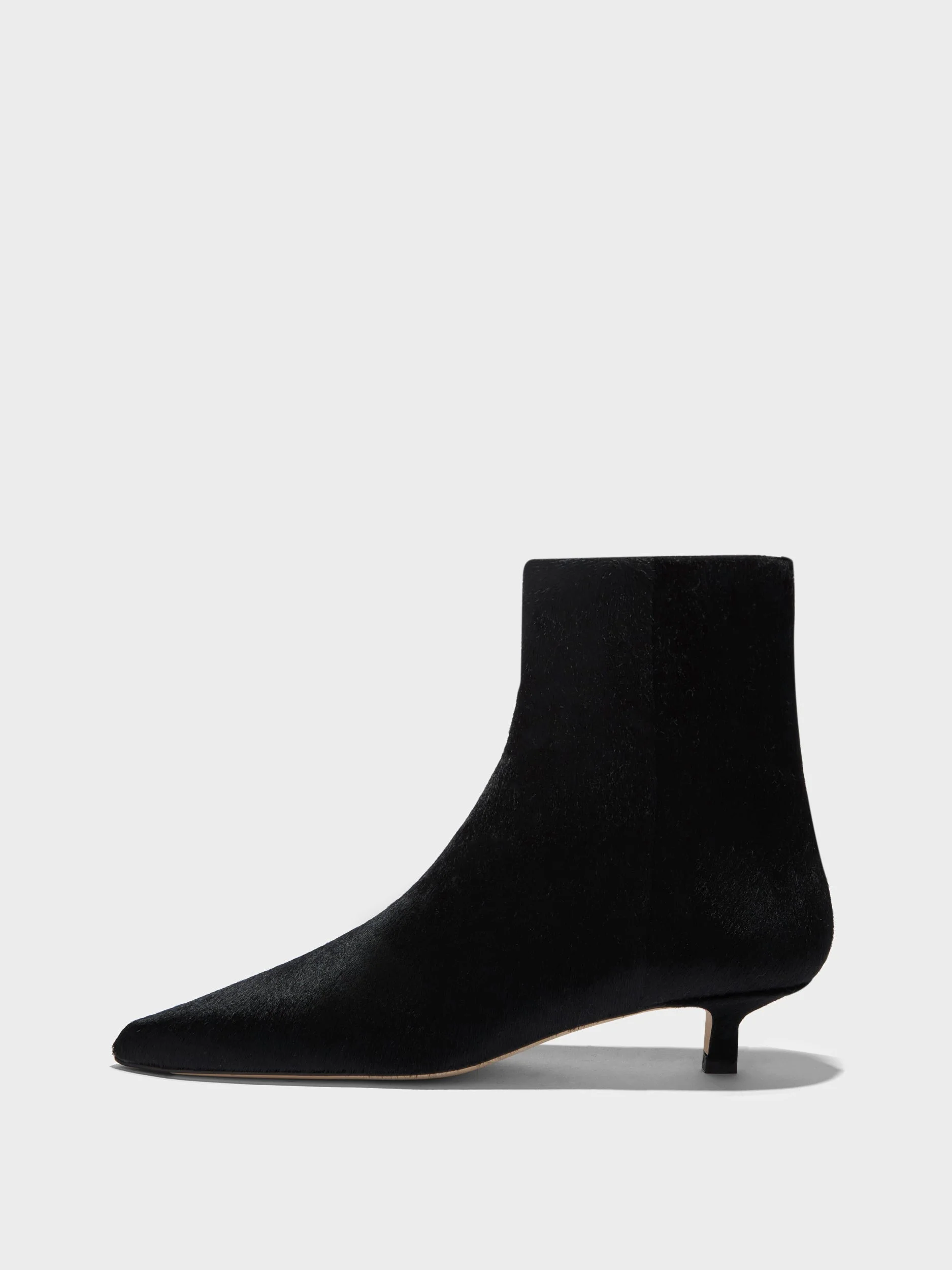 Sofie Pony Hair Ankle Boots - 1