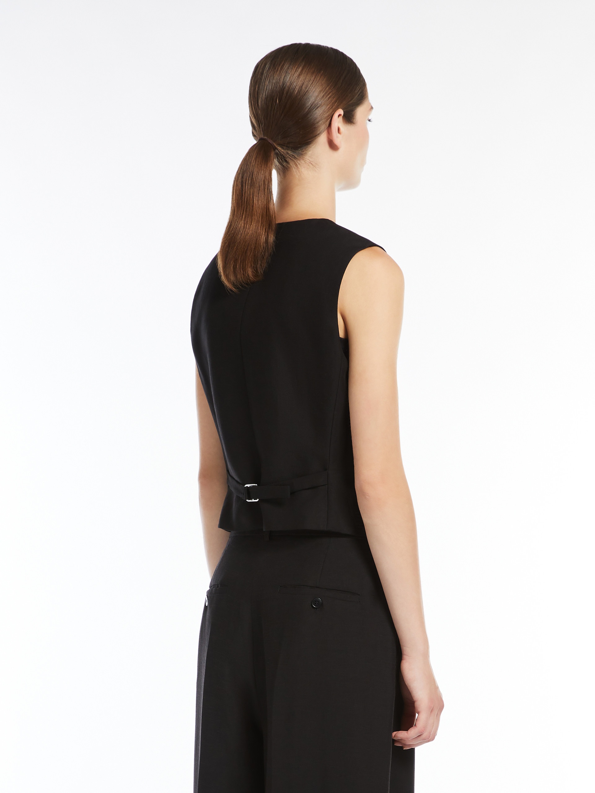 PACE Viscose and linen canvas waistcoat - 4