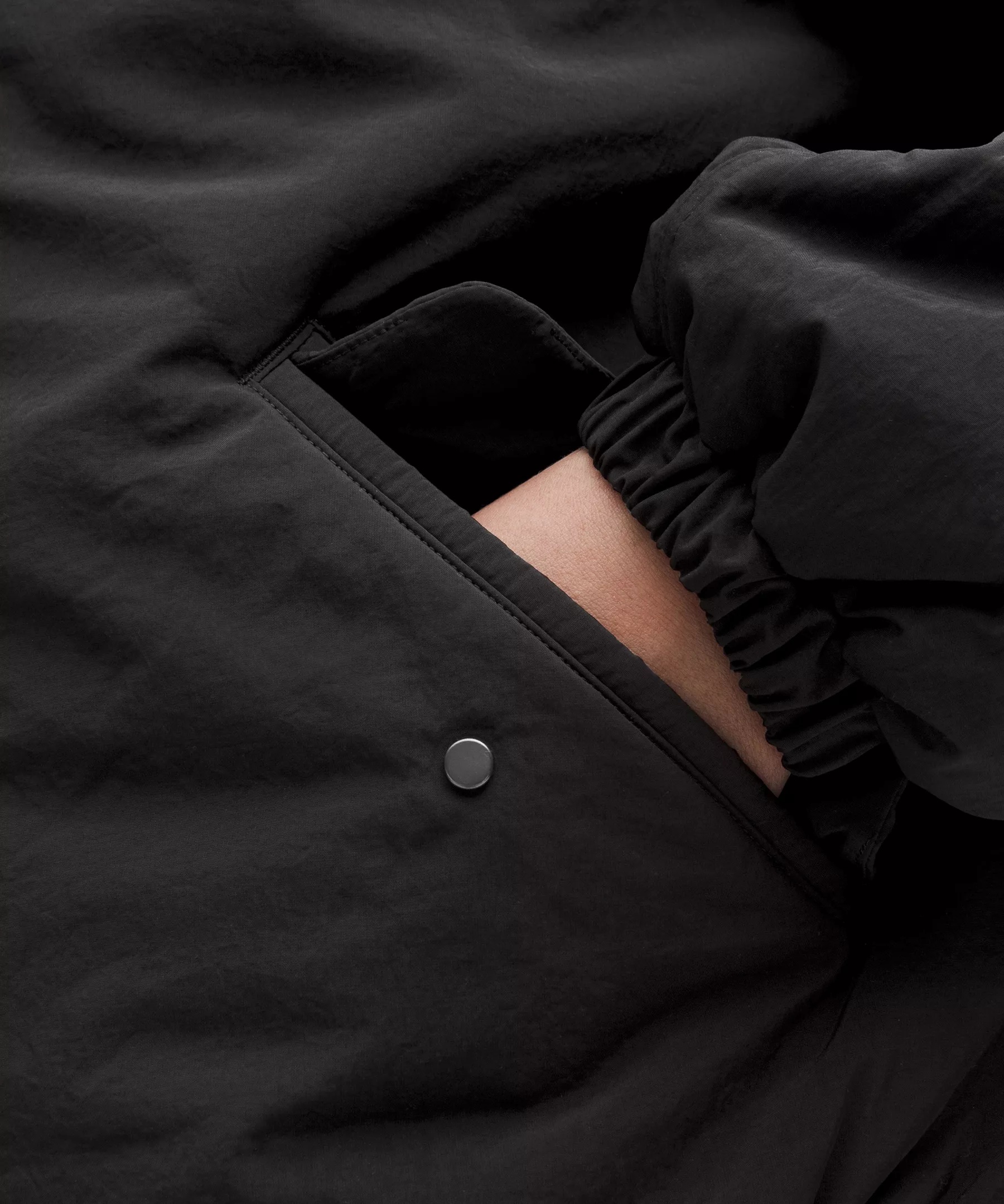 Insulated Oversized Collared Jacket - 5