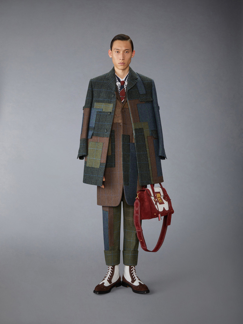 HUNTING TWEED CHESTERFIELD ARMBAND JACKET 4