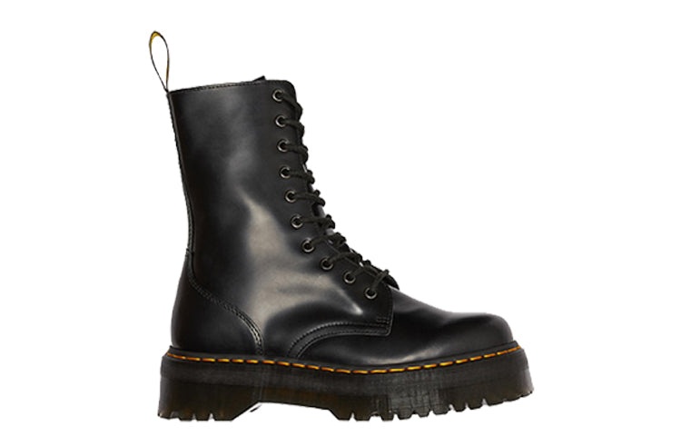 (WMNS) Dr. Martens Jadon High Smooth Leather Platform Boot 'Black' 25565001 - 3