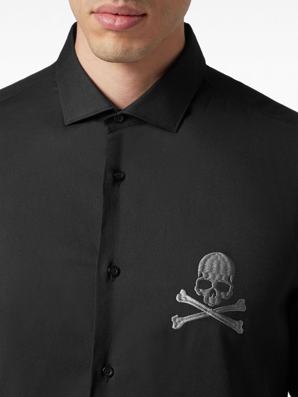 Platinum Cut Skull long-sleeve shirt - 5