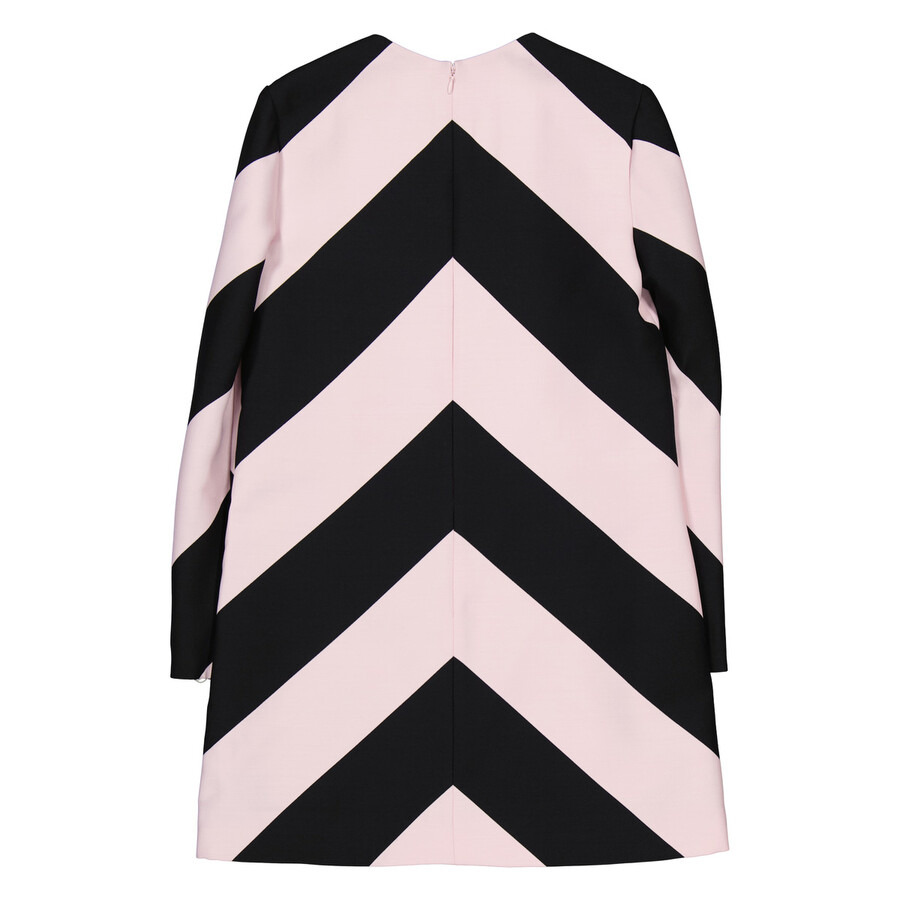 Valentino Garavani Abito Stripes Crepe Dress - 2