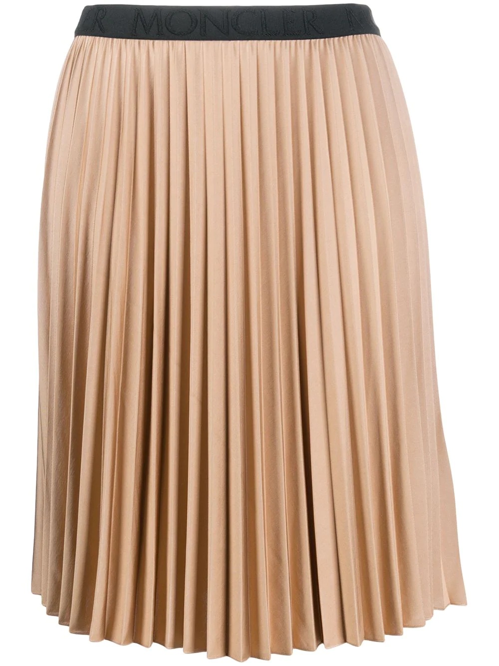 stretch waistband pleated skirt - 1