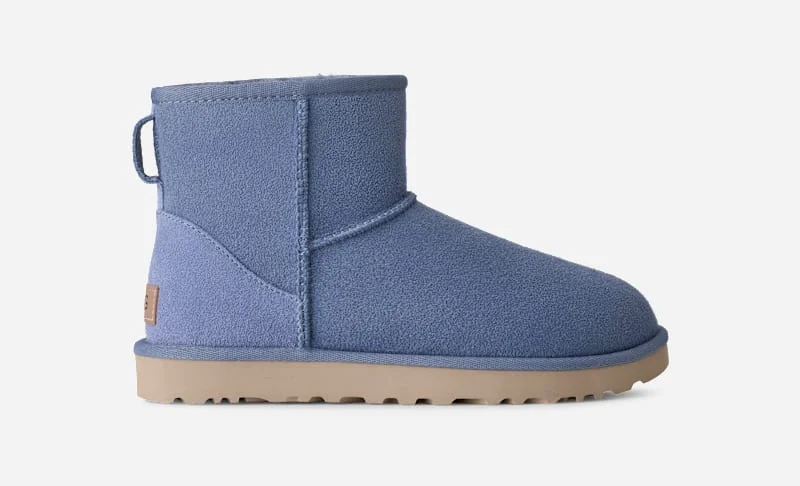 ® Women's Classic Mini II Sheepskin Classic Boots in Stormy Blue - 1