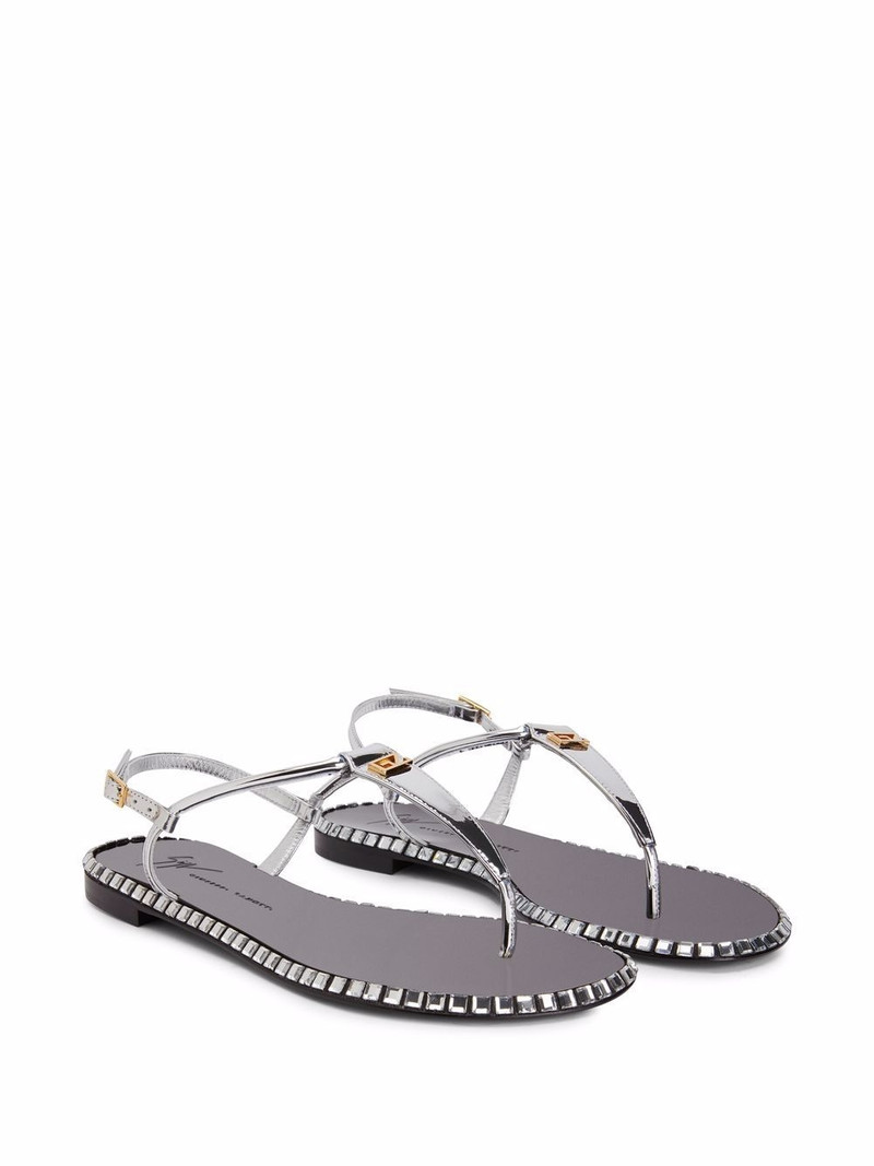 Giuseppe Zanotti Bellatriks T-bar leather sandals outlook