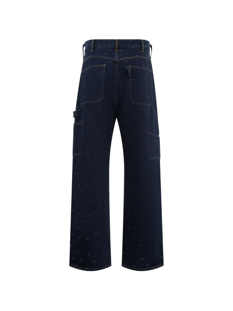 NEEDLES star-pattern painter jeans outlook