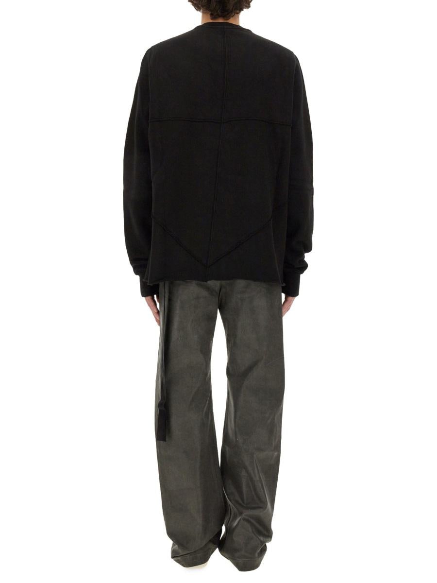 Rick Owens Drkshdw RICK OWENS DRKSHDW SWEATSHIRT WITH EMBROIDERY - 3