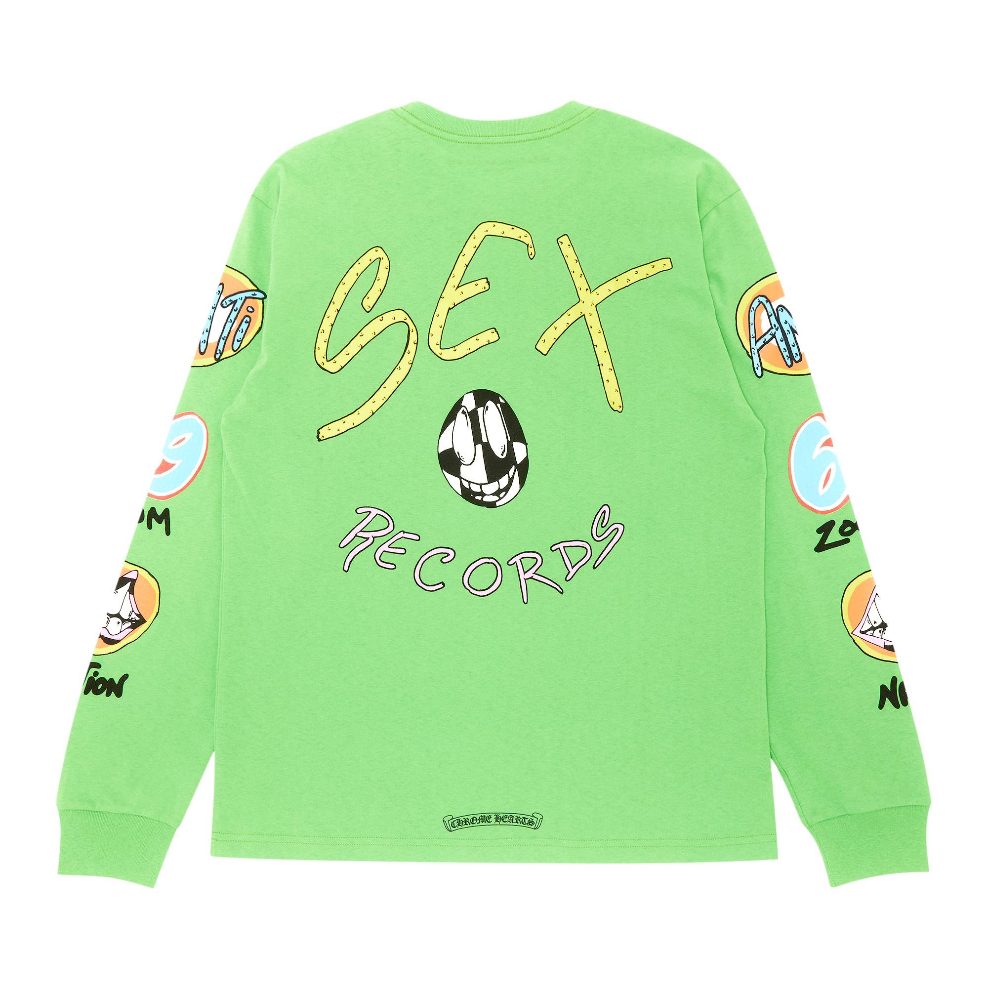 Chrome Hearts x Matty Boy Sex Records Long-Sleeve T-Shirt 'Green' - 2