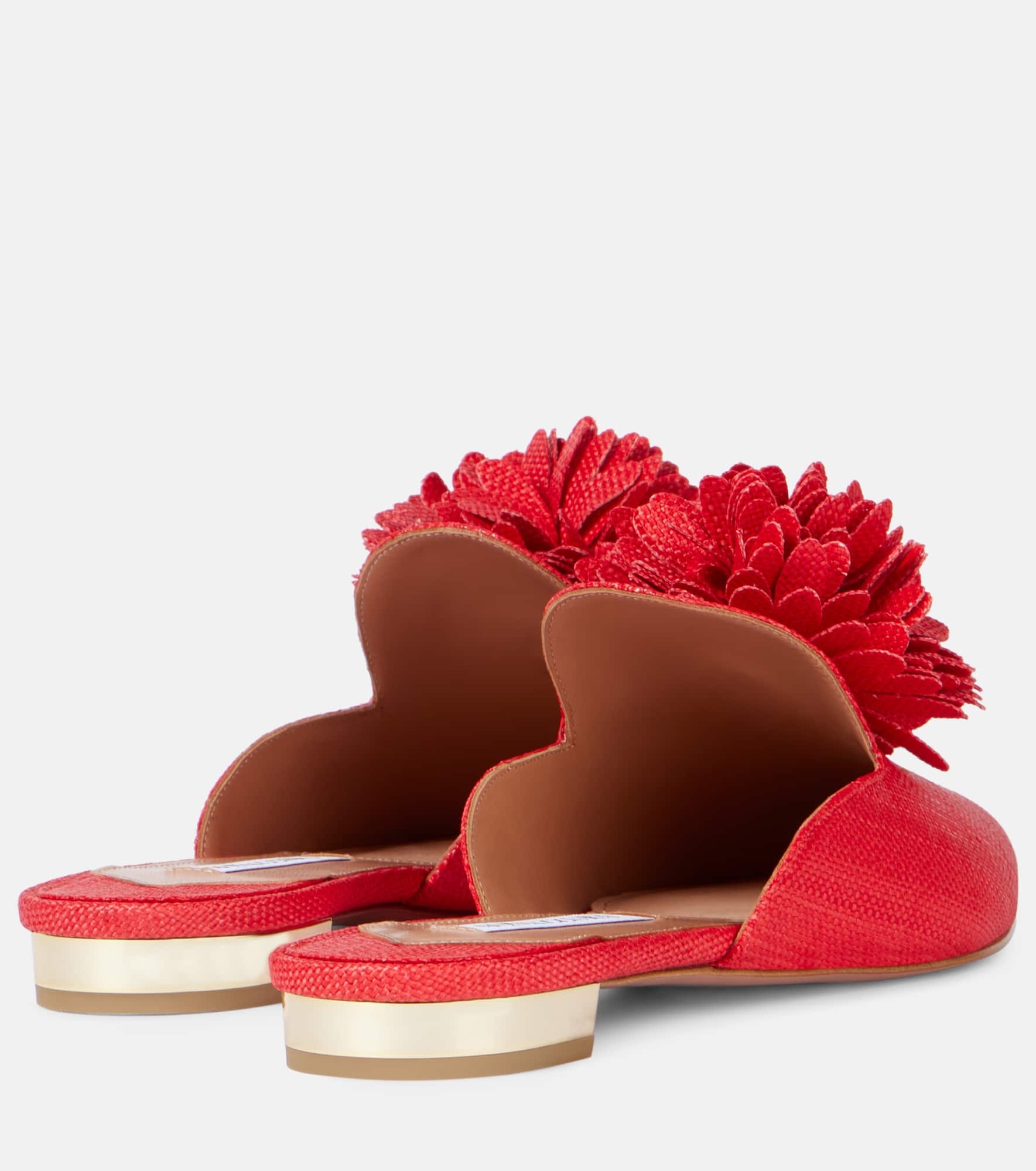 Couturier appliqué mules - 2