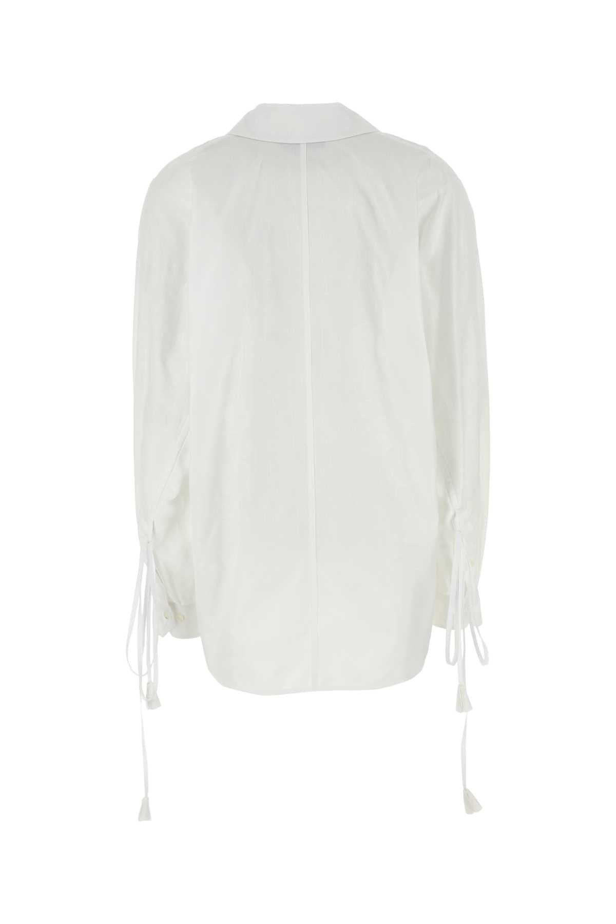Gucci Women White Cotton Shirt - 2