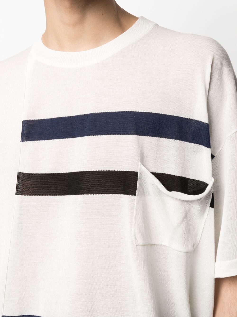 striped cotton T-shirt - 5