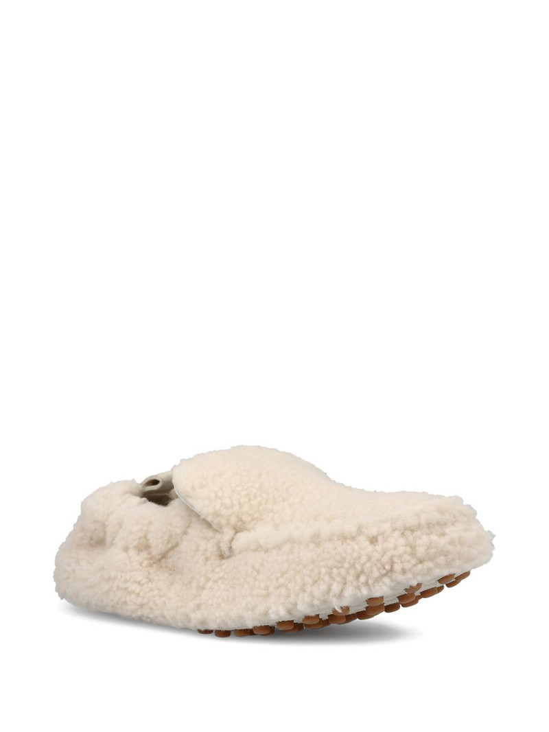 Tod's shearling pebble-detail loafers outlook