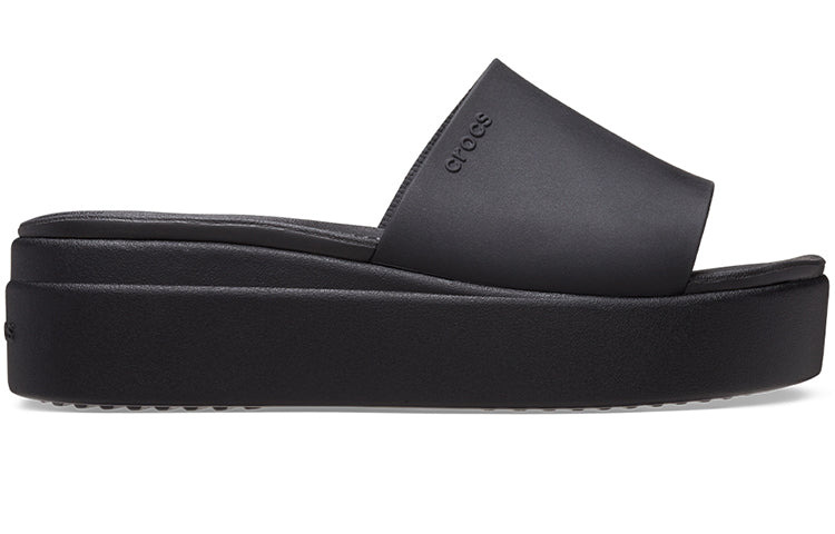 (WMNS) Crocs Brooklyn Slide 'Black' 208728-001 - 3