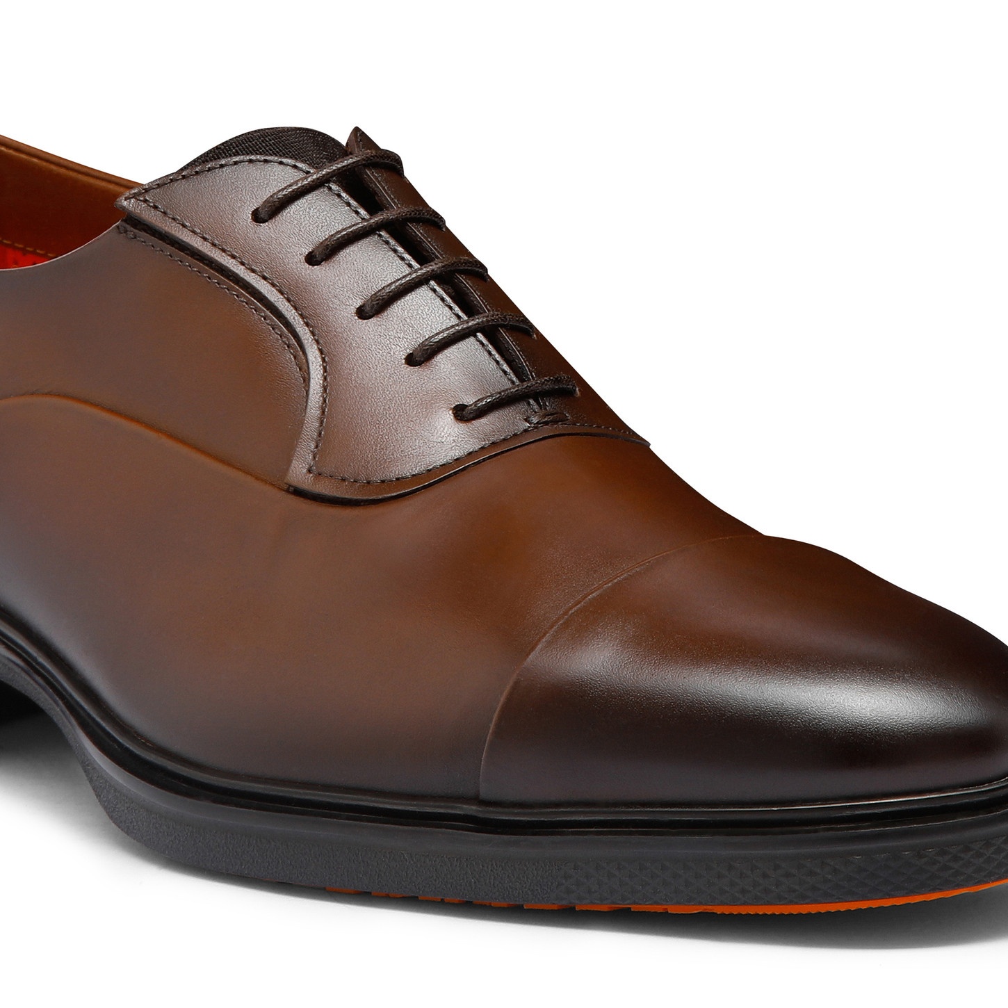 Men's dark brown leather Easy lace-up - 6