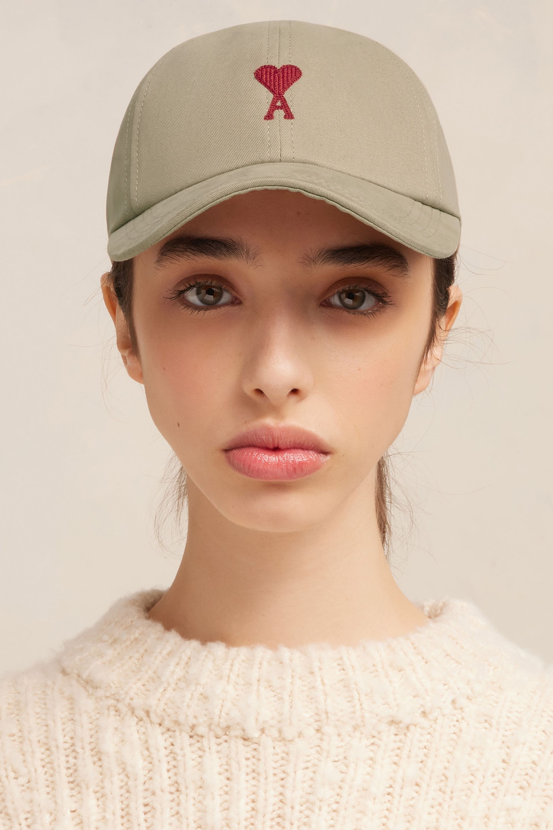 Red Ami De Coeur Embroidery Cap - 2