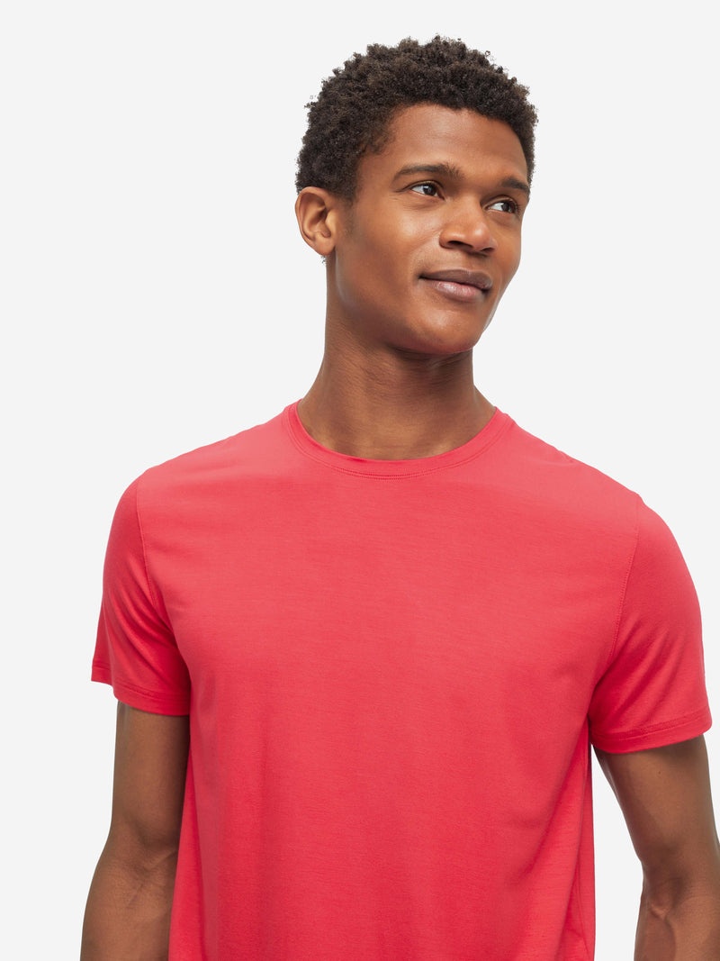 Men's T-Shirt Basel Micro Modal Stretch London Red - 6