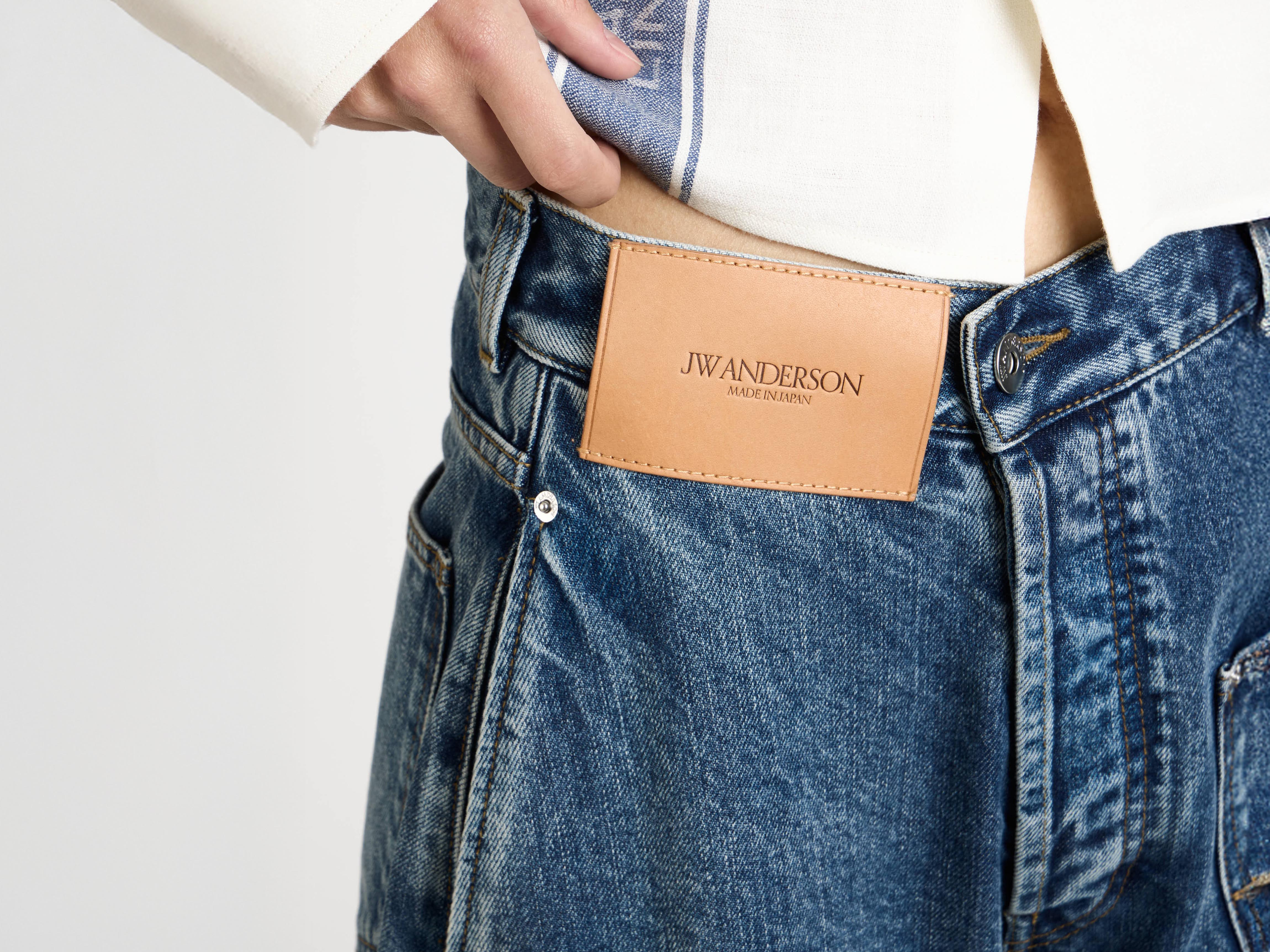 TWISTED WORKWEAR JEANS IN MID BLUE - 7