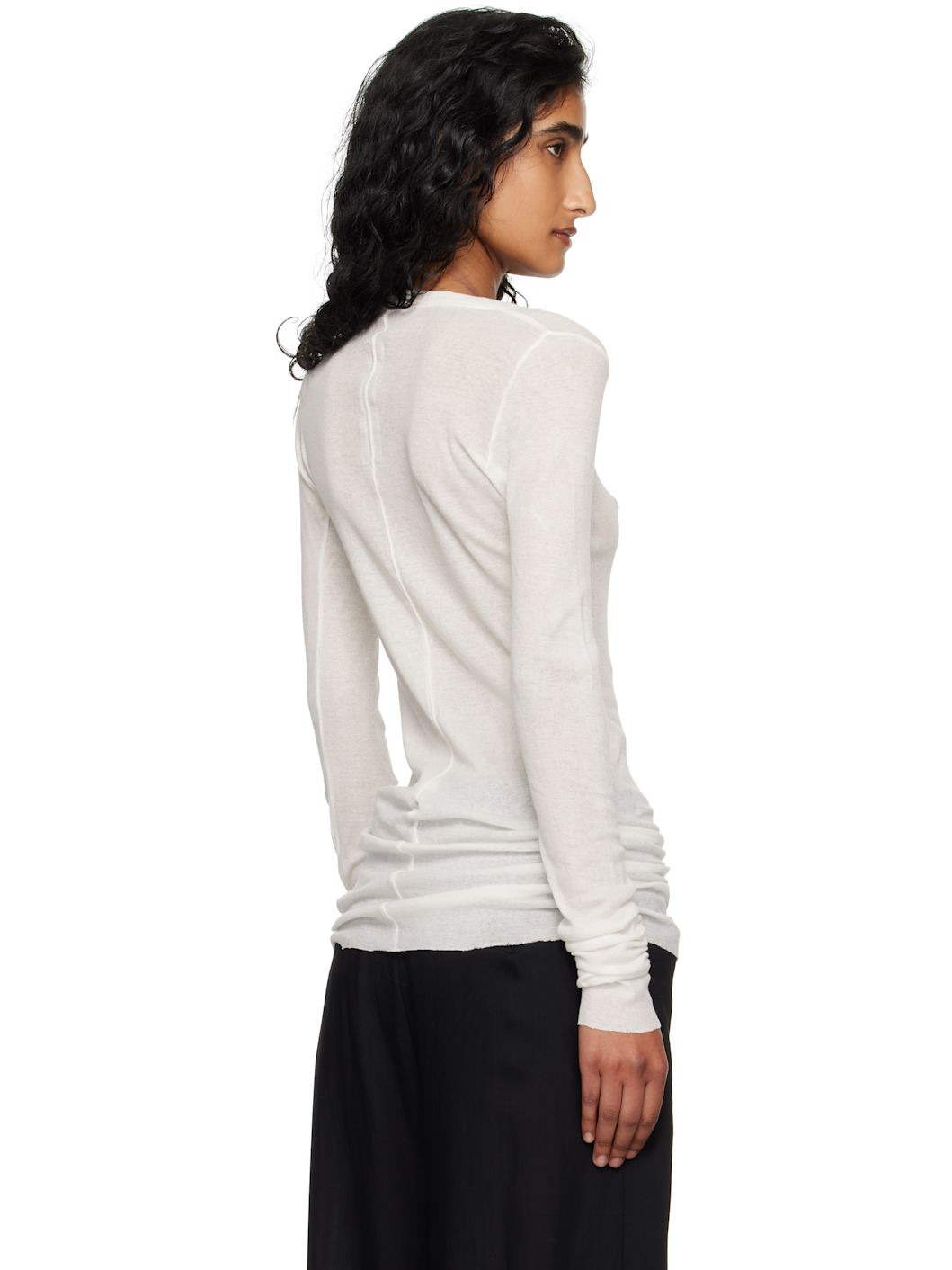 Off-White Concordians Mini Rib LS T-shirt - 3