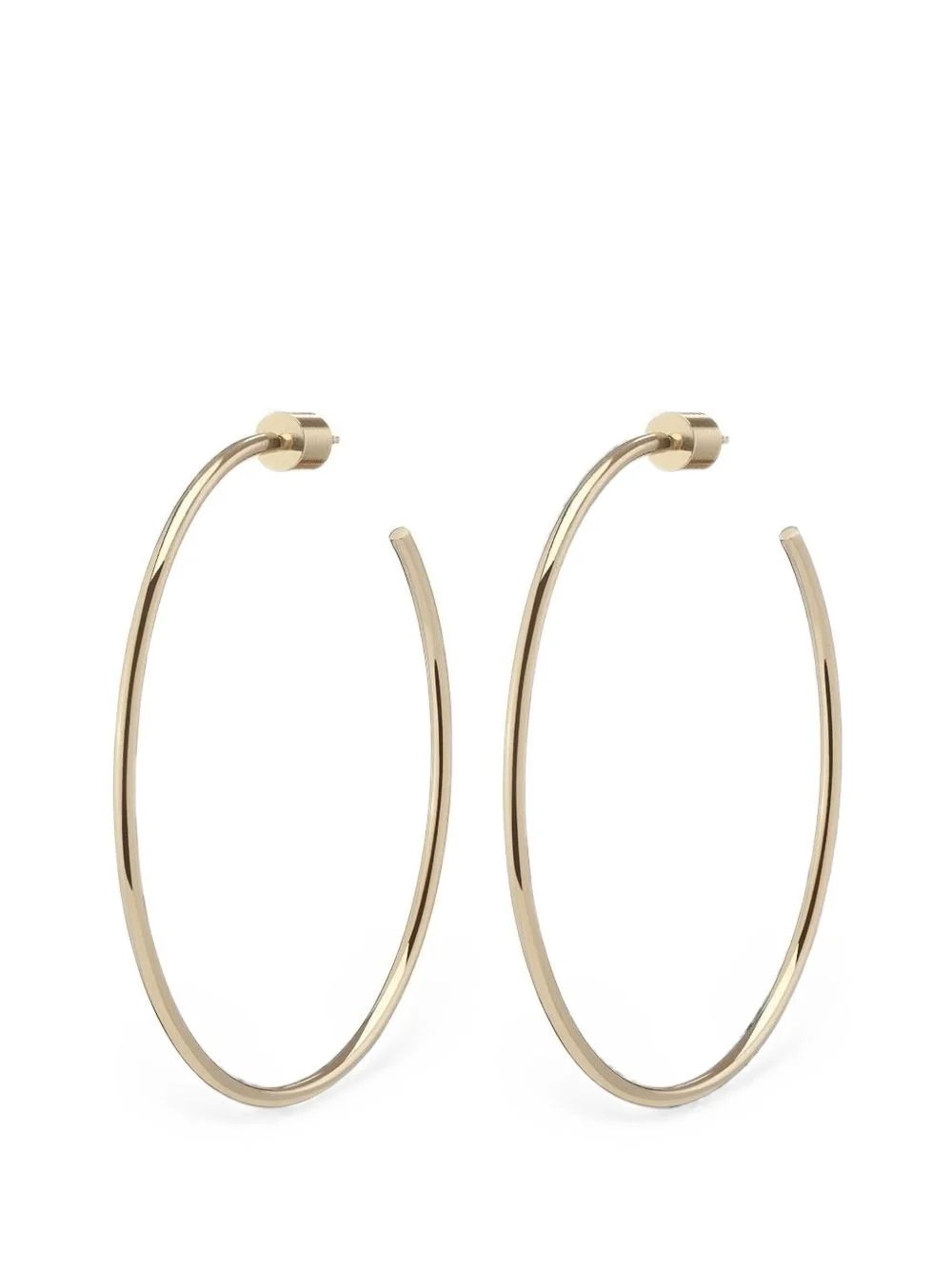 thread hoop earrings - 1