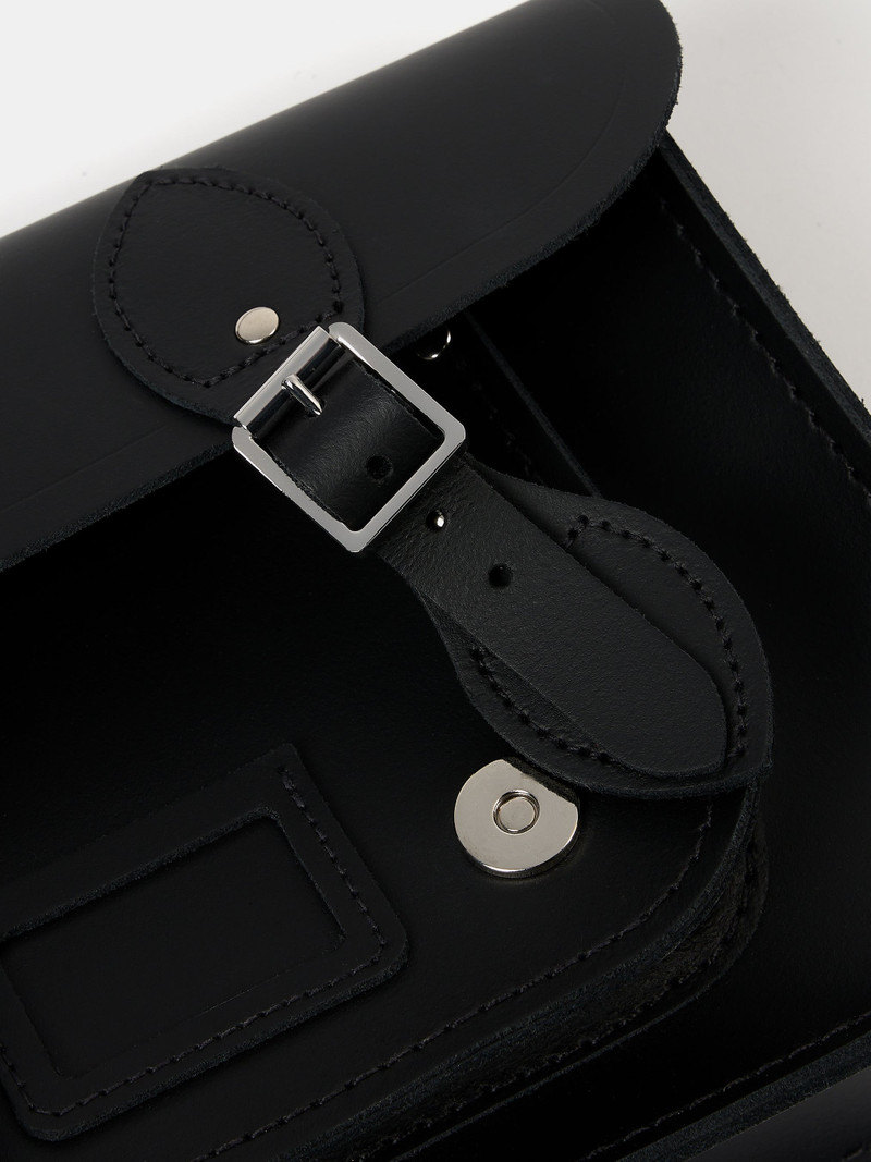 The Satchel Shoulder Bag - Black 5