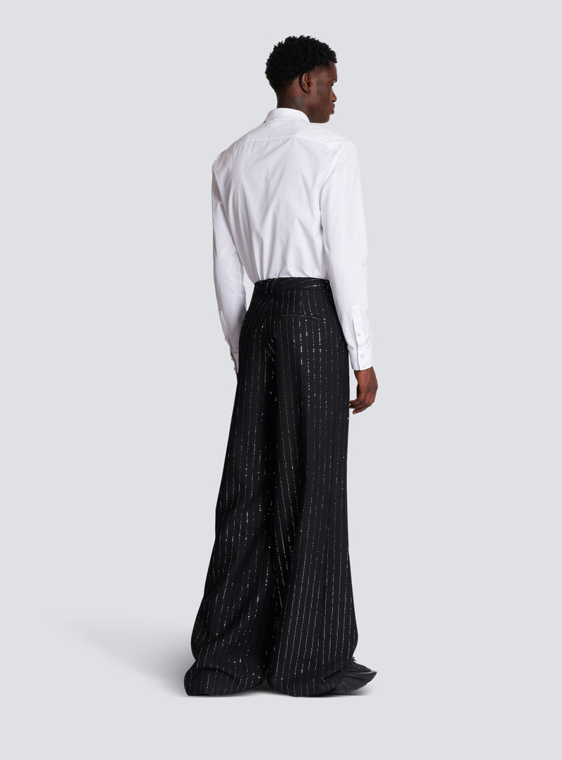 Trousers with sequin stripes 4