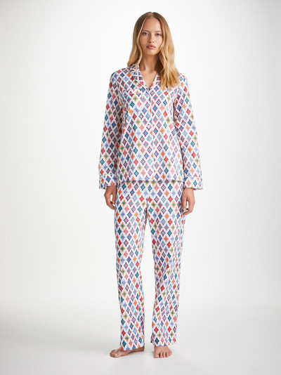 Derek Rose Women's Pyjamas Ledbury 66 Cotton Batiste Multi outlook