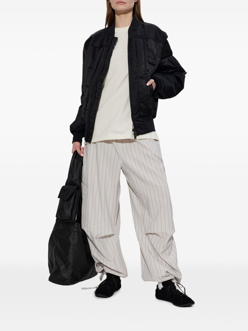 Y-3 striped cutout trousers outlook