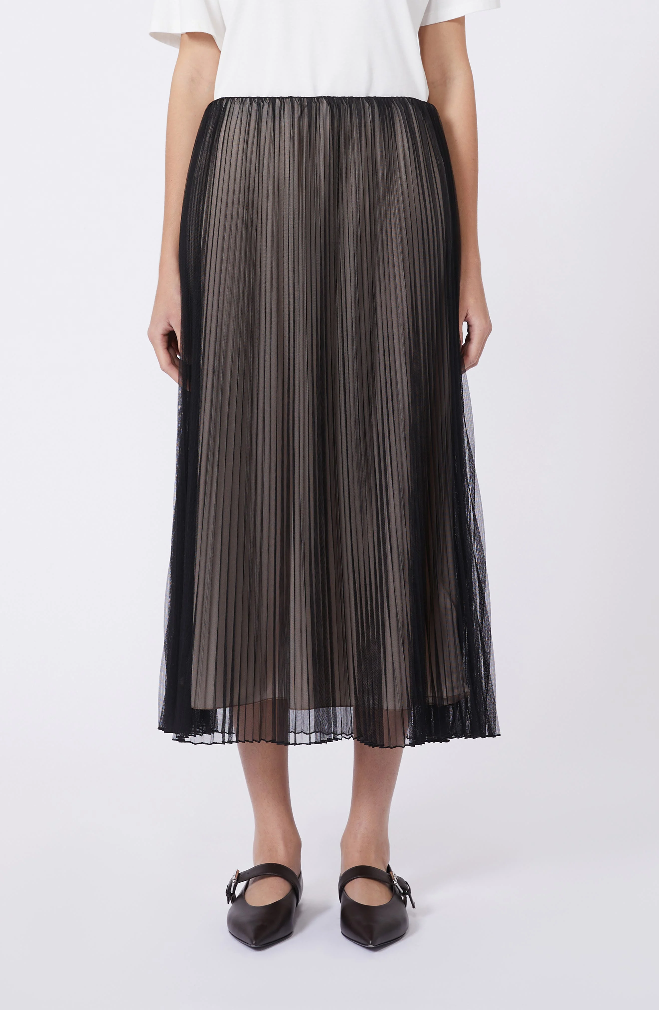 Weekend Max Mara Baby Pleated Maxi Skirt in Black at Nordstrom - 1