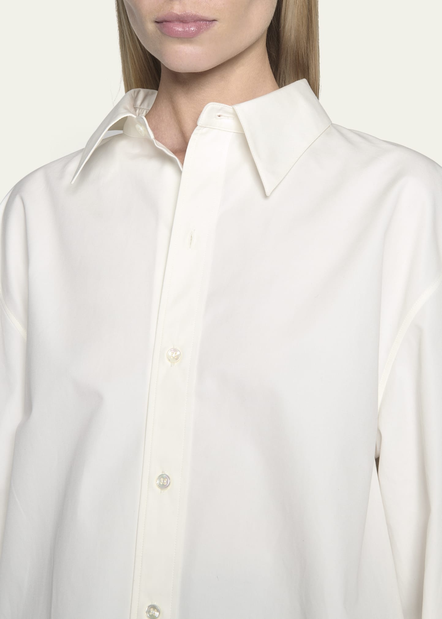 Long Button Down Collared Dress Shirt - 5