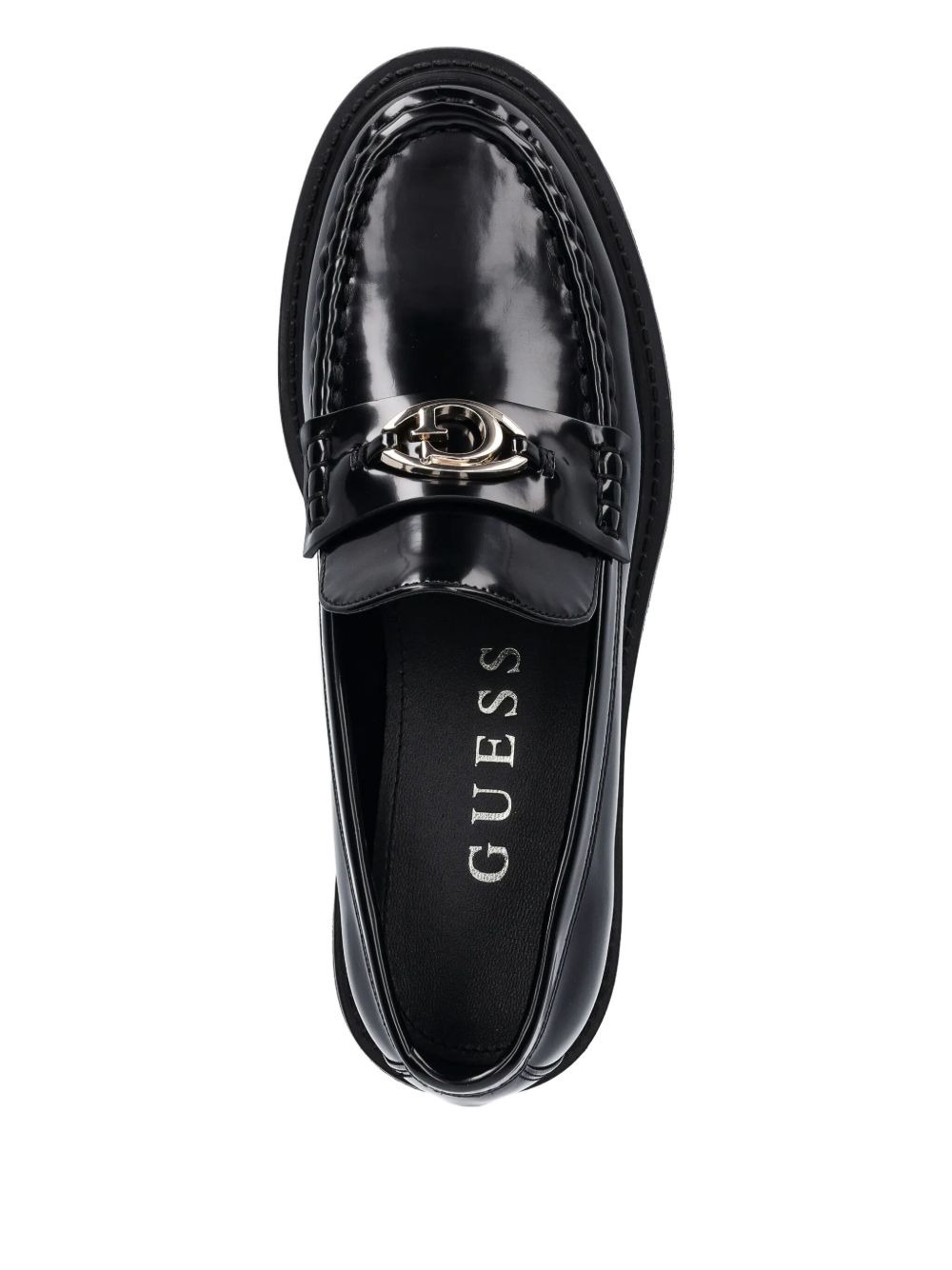 Yanika platform-sole logo loafers - 3