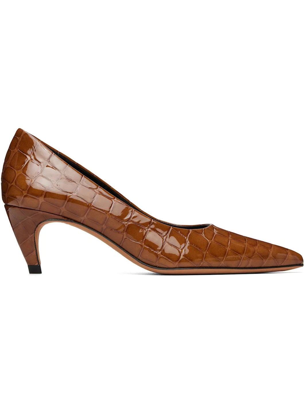 Brown Blade Pump Heels - 1