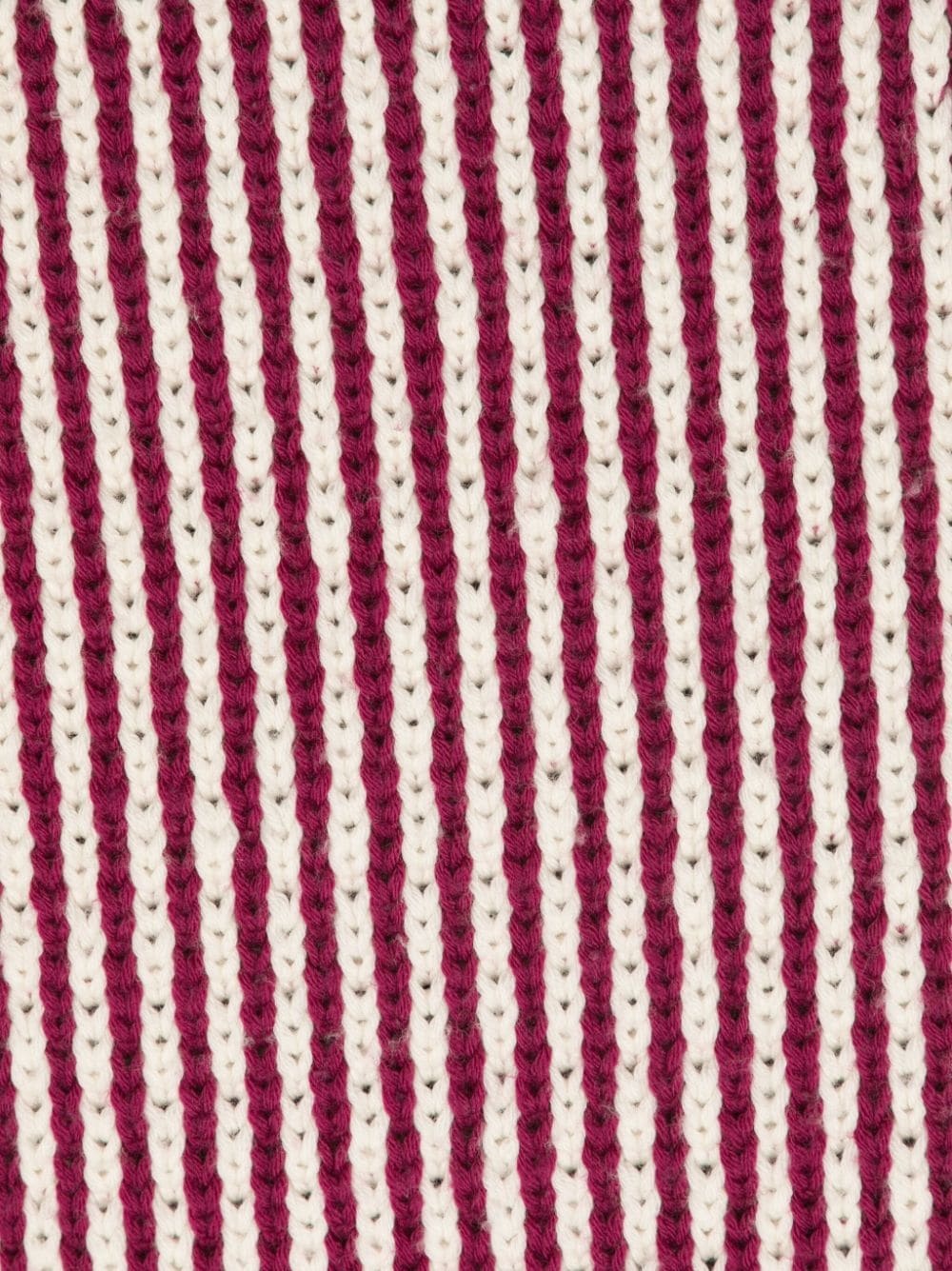 striped knitted wool scarf - 2