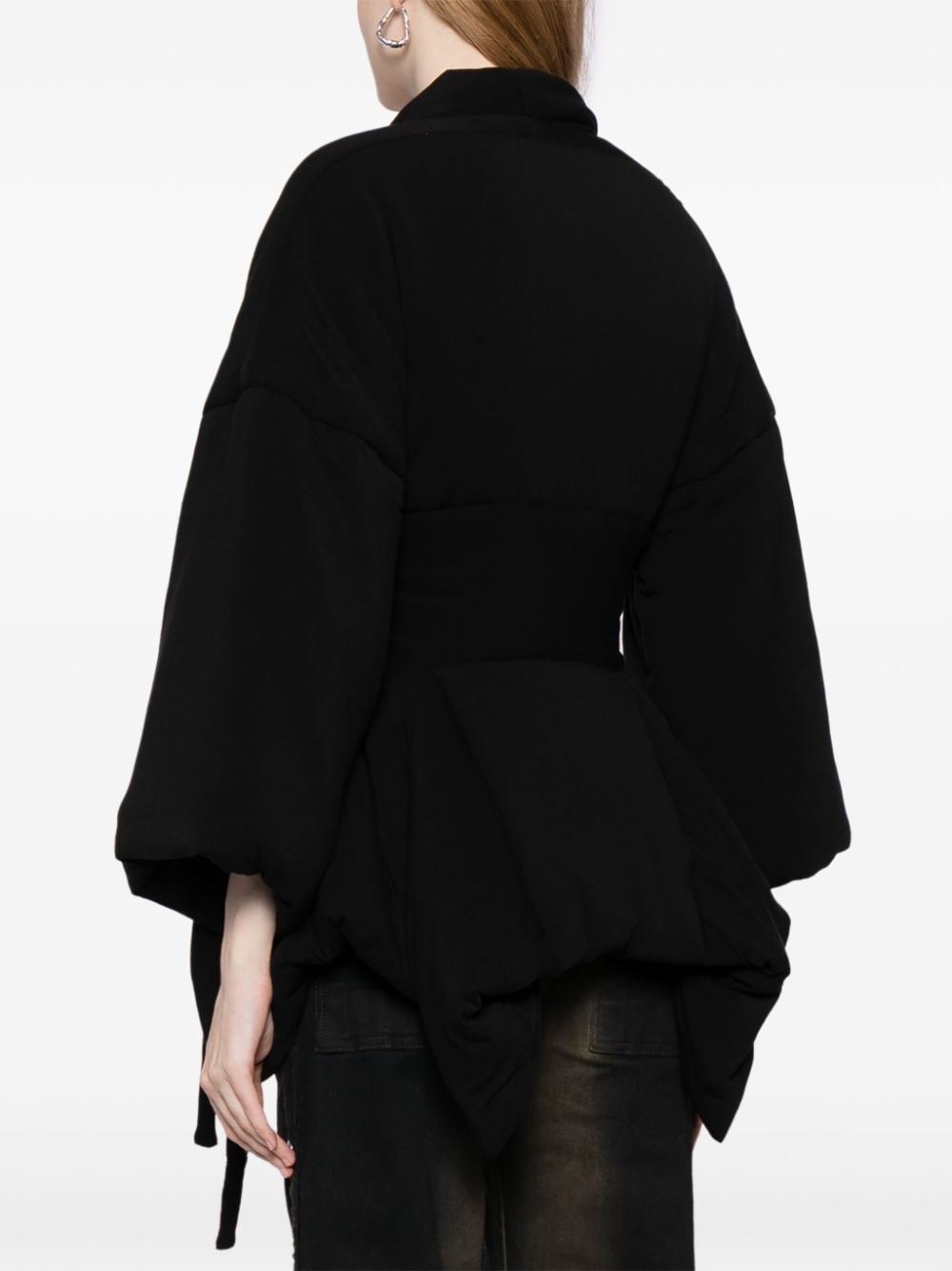 belted cropped jacket - 4