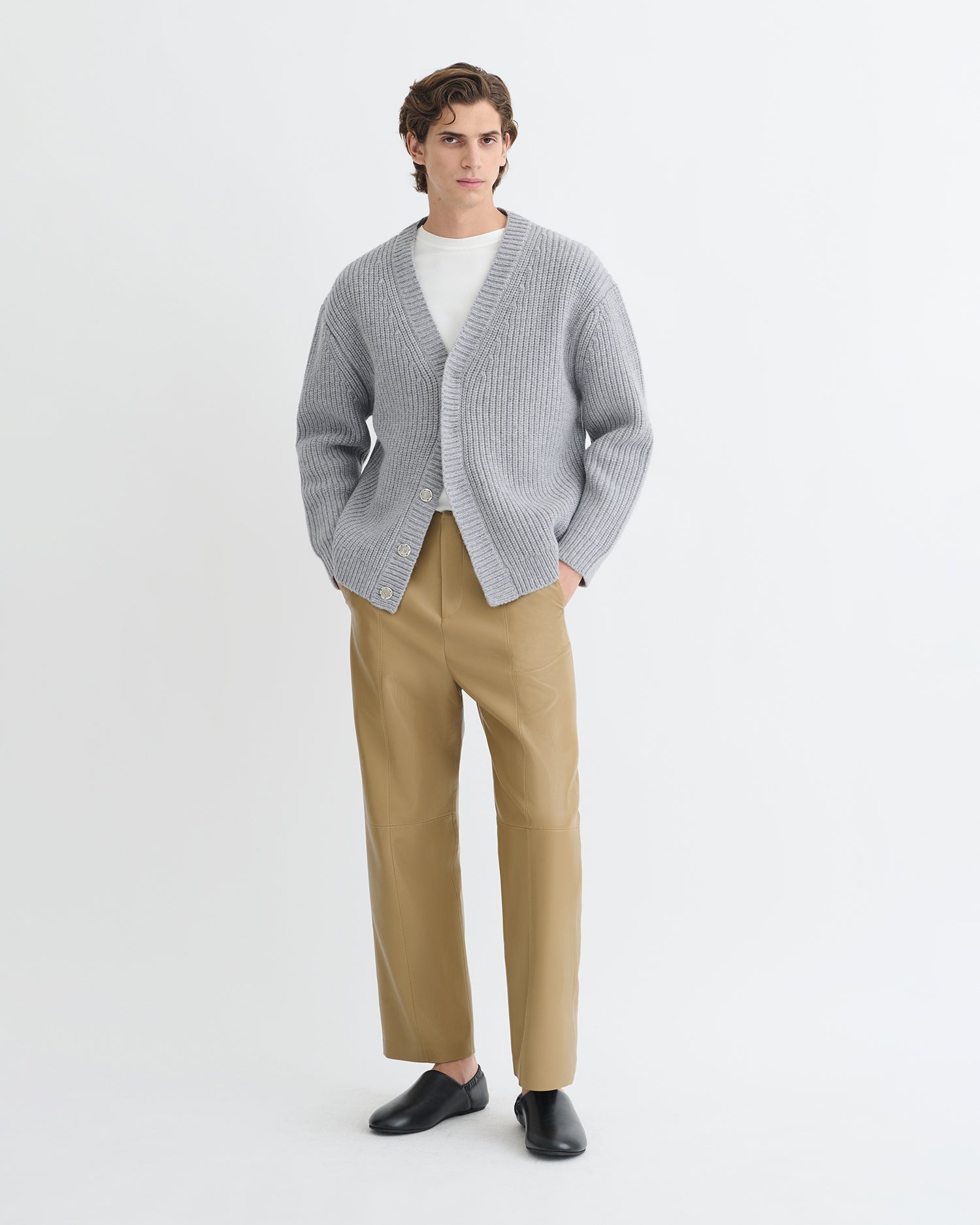 Merino and Cashmere-Blend Cardigan - 5