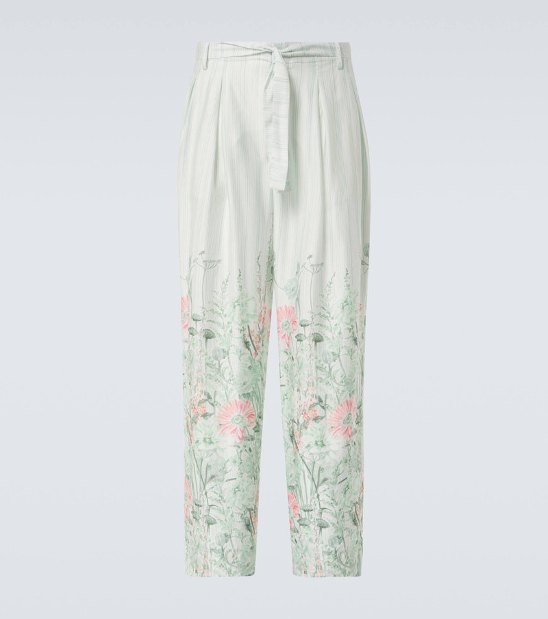 Grant floral wide-leg pants - 1