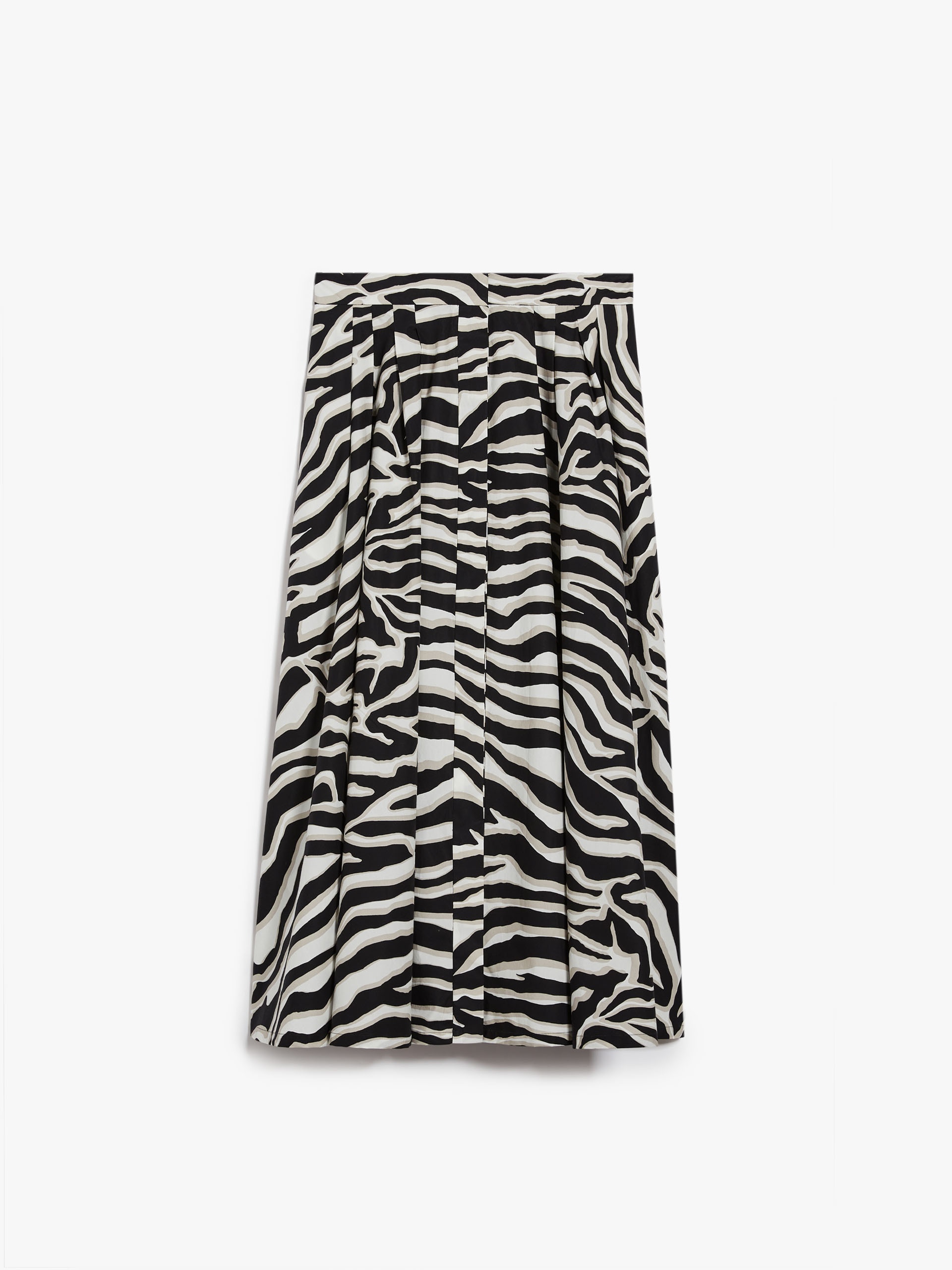 NICHOLS Pleated printed cotton skirt - 1