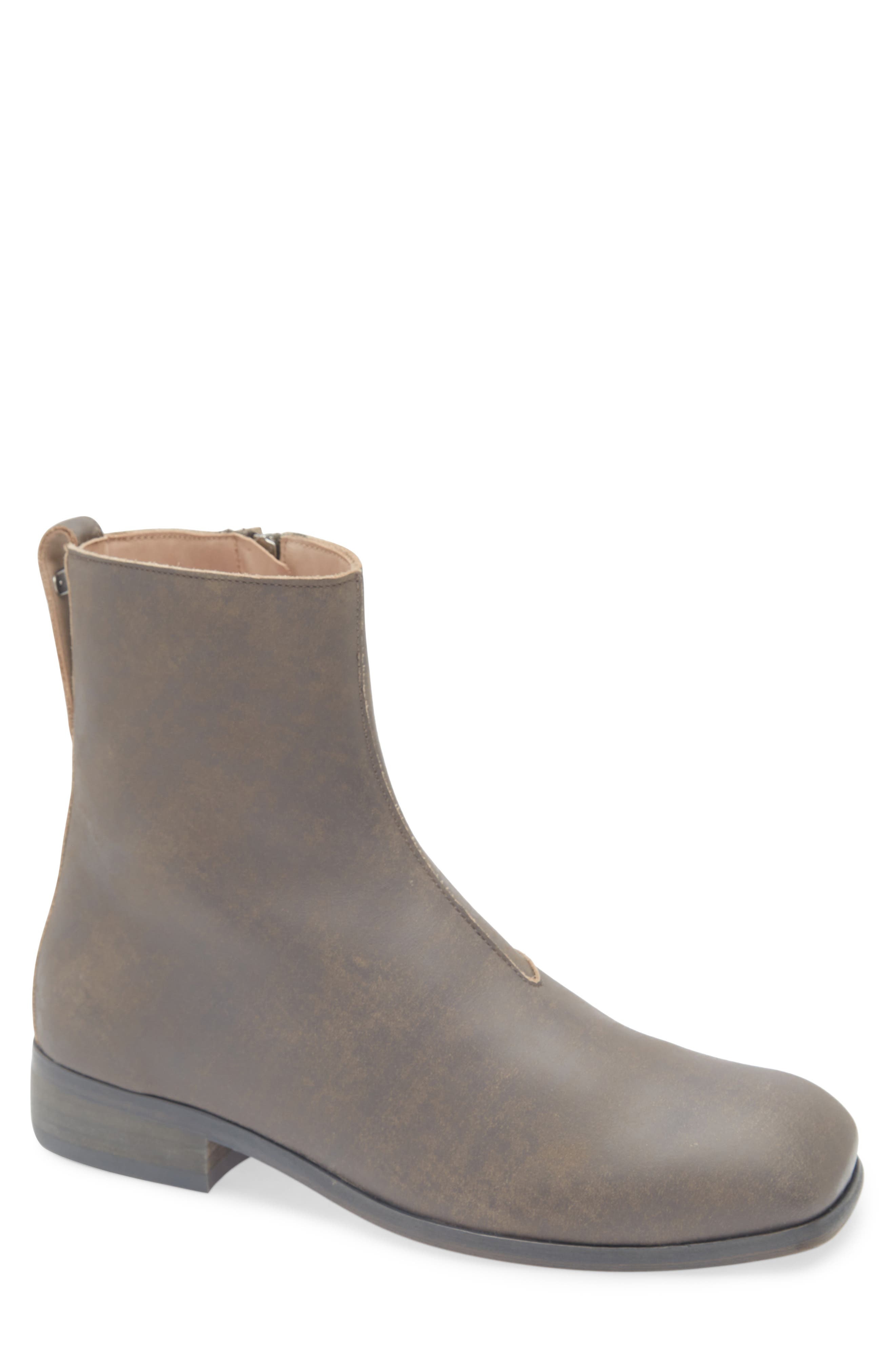 OUR LEGACY Michaelis Square Toe Boot in Vintage Clawed Stone Bovine at Nordstrom - 1