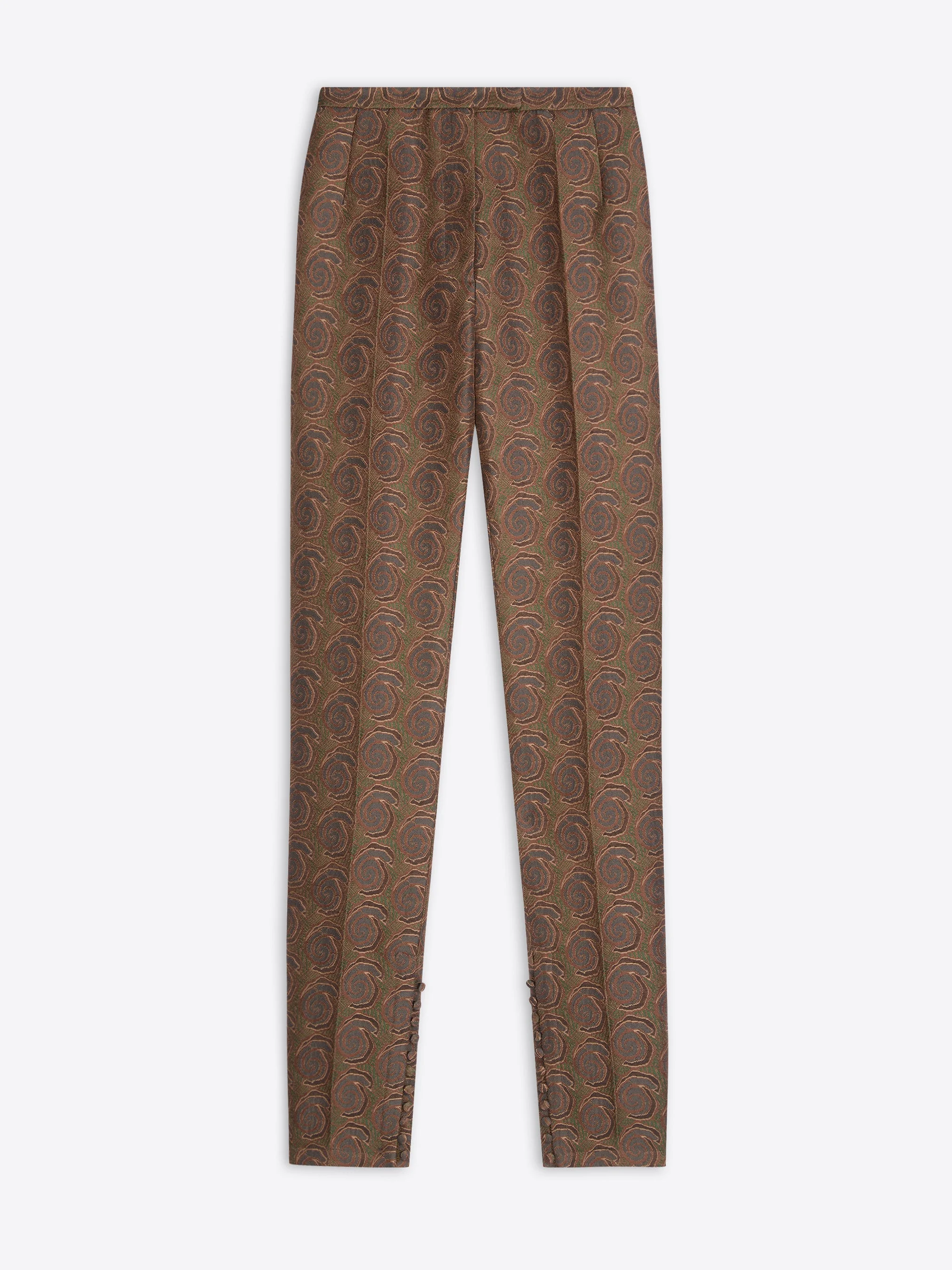 FITTED JACQUARD PANTS - 1