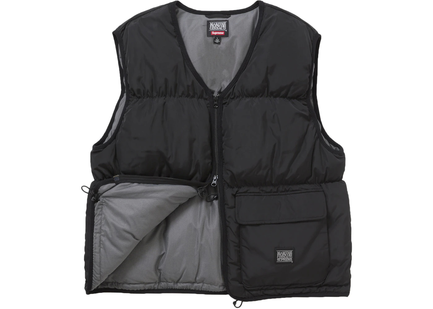Supreme Marithé + François Girbaud Down Puffer Vest Black - 2