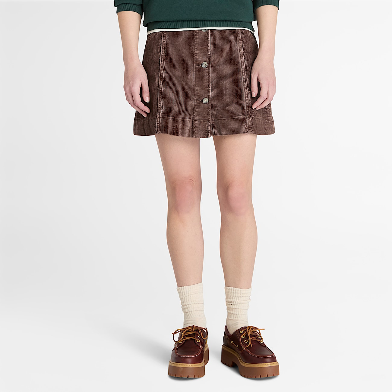 Women's Washed Corduroy Skirt - 2