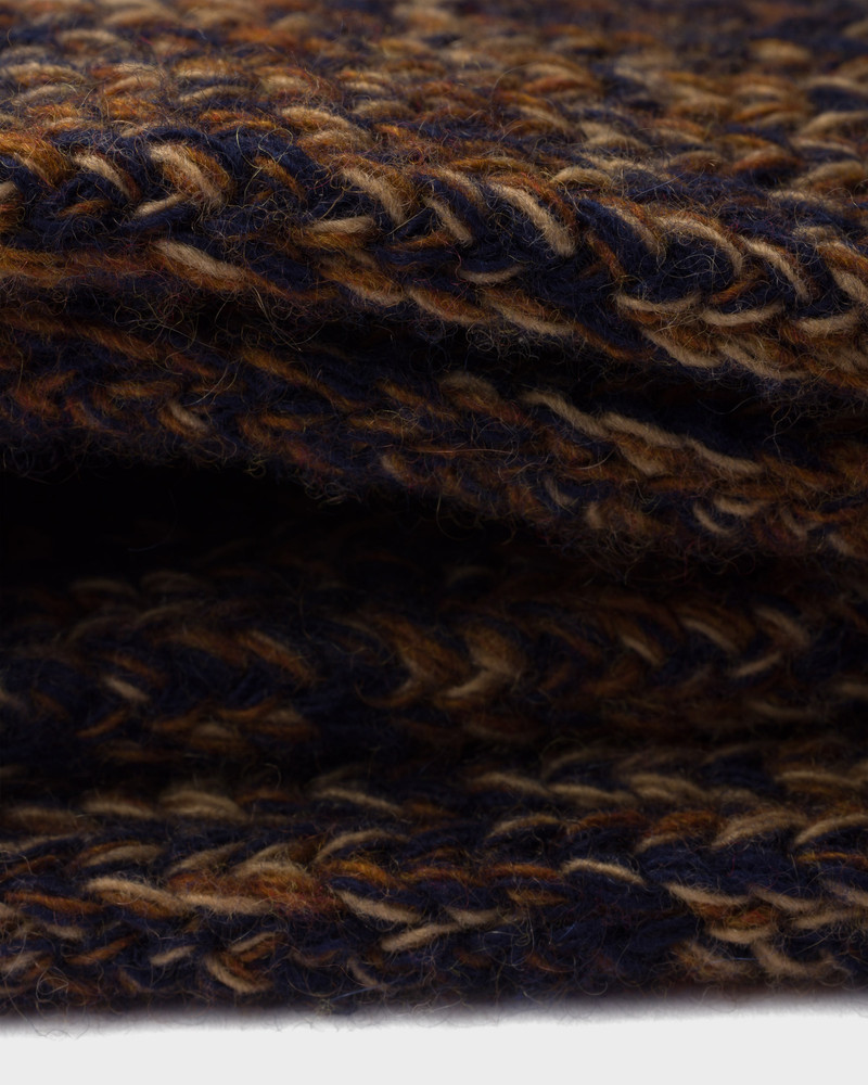 Mélange wool and cashmere scarf 4